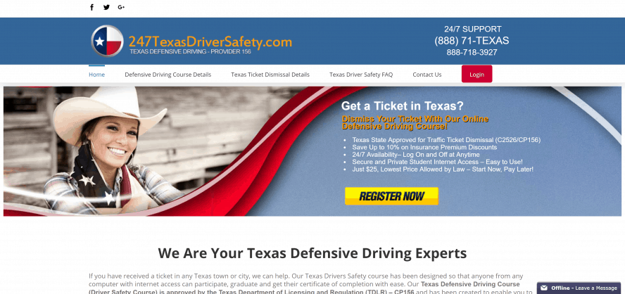 24/7DriverSafety.com Texas Defensive Driving