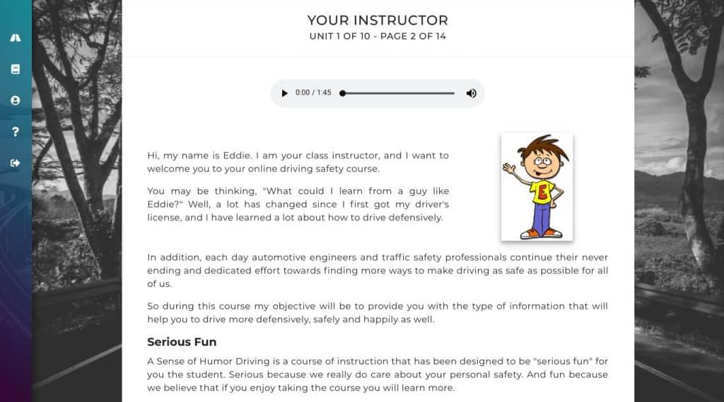 A Sense of Humor online defensive driving is new and improved