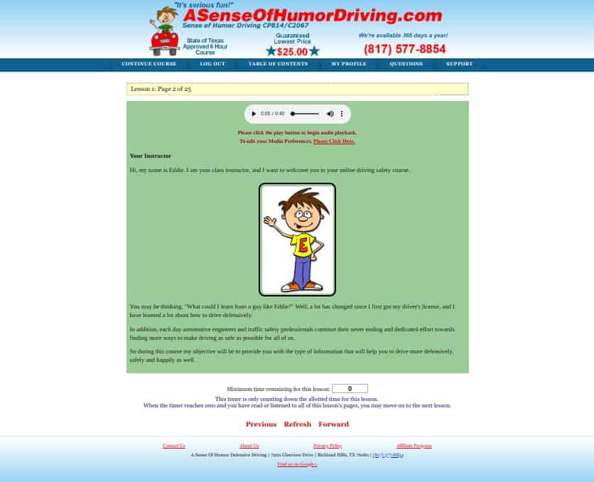 A Sense of Humor Defensive Driving, the early days